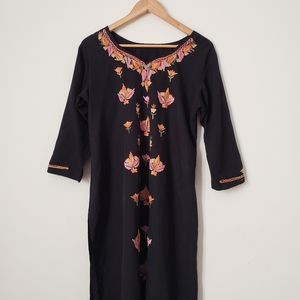 Kashmiri Embroidered Kameez Top Indian Pakistani